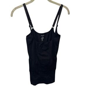 Franato Black Shapewear Tank Top Tummy Control Built In Bra Medium‎